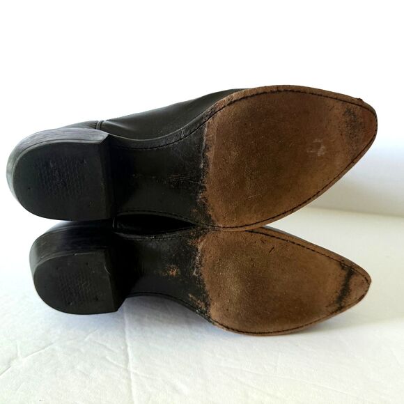Justin L4903 Black London Calf Snip Toe Western Riding Ranch Classic Boot 8.5B main image 9